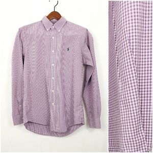 Ralph Lauren Dress Shirt Purple/White
